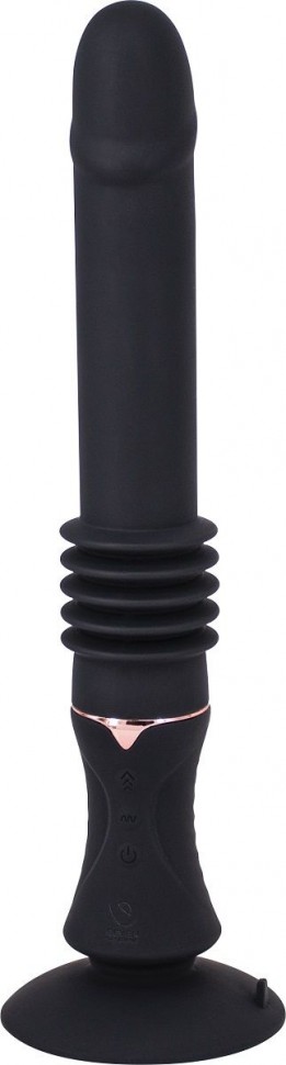 Черная секс-машина ThrillExtanda с функцией поступательных движений - 28,5 см. Gopaldas (черный) 