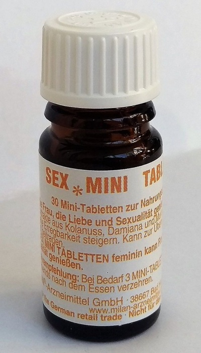 Возбуждающие таблетки для женщин Sex-Mini-Tabletten feminin - 30 таблеток (100 мг.) Milan Arzneimittel GmbH 