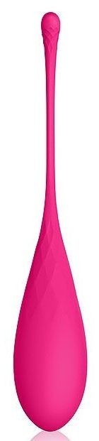 Розовый тяжелый вагинальный шарик со шнурком Bior toys 
