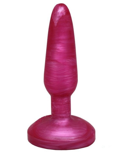 Розовая гелевая анальная пробка - 16 см. Eroticon (розовый) 