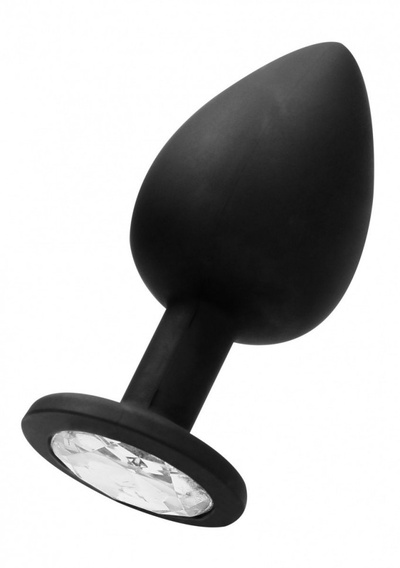 Черная анальная пробка N 91 Self Penetrating Butt Plug - 9,5 см. Shots Media BV (черный) 