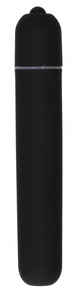 Черная вибропуля Bullet Vibrator Extra Long - 10,5 см. Shots Media BV (черный) 