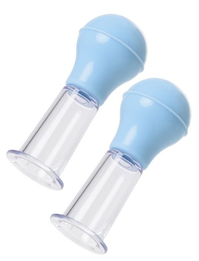 Набор для стимуляции сосков Nipple Pump Set - Size M Toyfa Basic (прозрачный) 