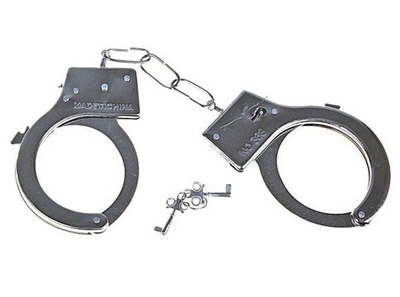 Металлические наручники с регулируемыми браслетами Сима-Ленд (серебристый) 