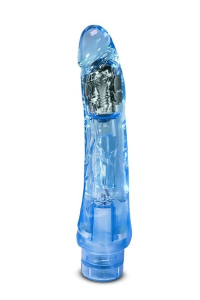 Голубой вибратор-реалистик Mambo Vibe - 22,8 см. Blush Novelties 