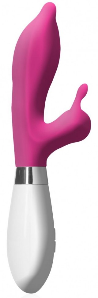 Розовый вибратор-кролик Adonis - 21,5 см. Shots Media BV 