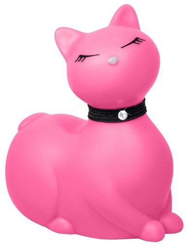 Розовый массажёр-кошка I Rub My Kitty с вибрацией Big Teaze Toys 