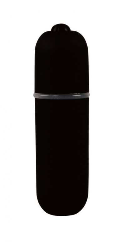 Черная вибропуля Power Bullet - 6,2 см. Shots Media BV (черный) 
