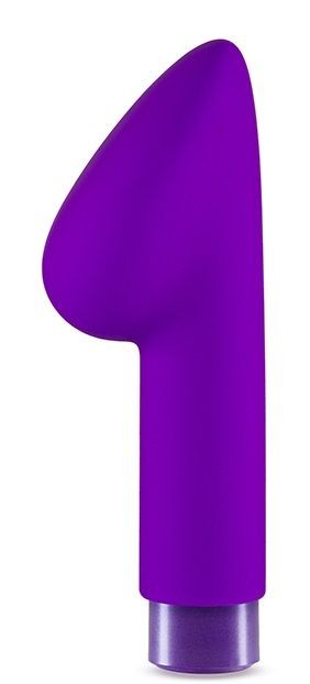 Фиолетовый вибромассажер B4 - 13,97 см. Blush Novelties 