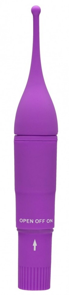 Фиолетовый клиторальный вибромассажер Clitoral Tickler - 16,2 см. Shots Media BV 