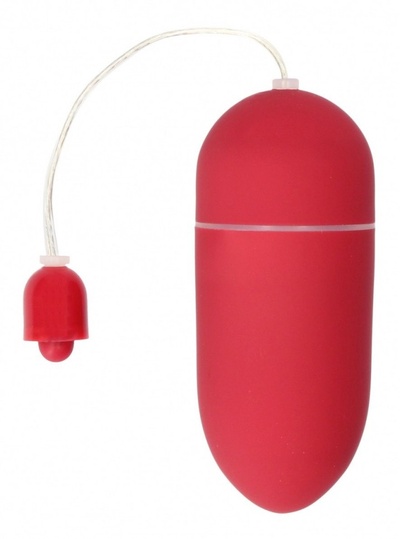 Красное гладкое виброяйцо Vibrating Egg - 8 см. Shots Media BV (красный) 