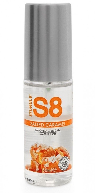 Лубрикант S8 Flavored Lube со вкусом солёной карамели - 50 мл. Stimul8 