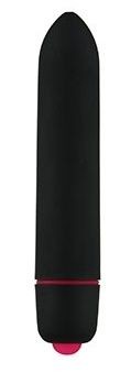 Черная компактная вибропуля Univibe - 9 см. Adrien Lastic (черный) 
