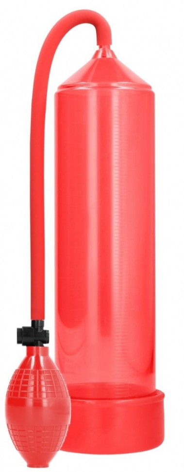 Красная ручная вакуумная помпа для мужчин Classic Penis Pump Shots Media BV (красный) 