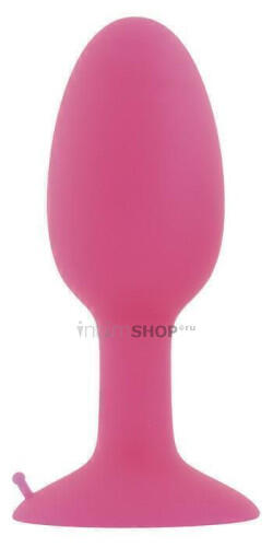 Анальная втулка ToyFa POPO Pleasure с шаром, розовая (розовый) 