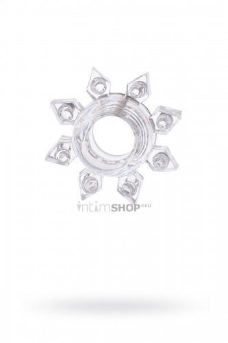 Эрекционное кольцо Toyfa в форме звезды, бесцветное (Без цвета) 