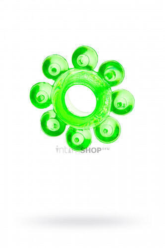 Эрекционное кольцо Toyfa, зеленое (Зеленый) 
