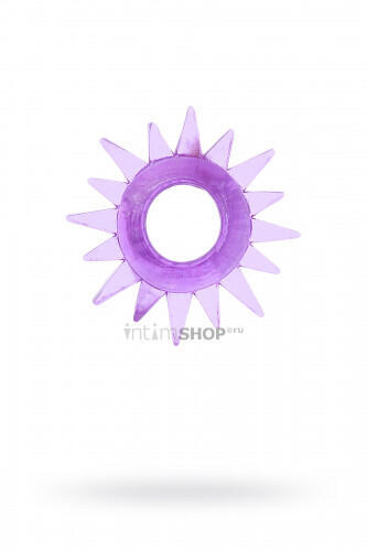 Эрекционное кольцо Toyfa в форме солнца, фиолетовое 