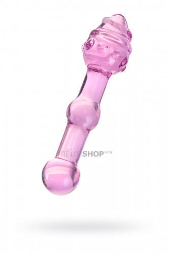 Фаллоимитатор Sexus Glass двусторонний, розовый, 17 см 