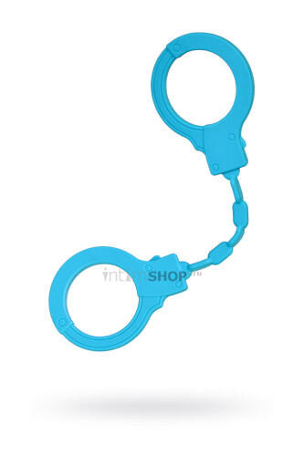 Силиконовые наручники A-Toys by TOYFA, силикон, голубые, 33 см (Голубой) 