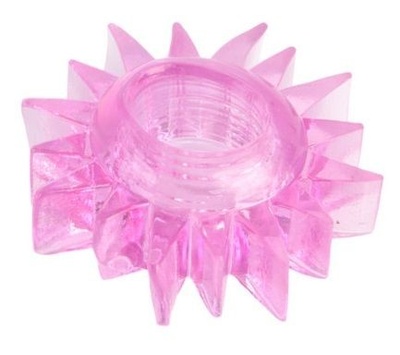 Розовое эрекционное кольцо Toyfa Basic (розовый) 