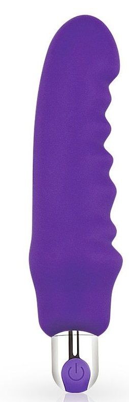 Фиолетовый вибратор Rechargeable IJOY Silicone Waver - 16,5 см. LoveToy 
