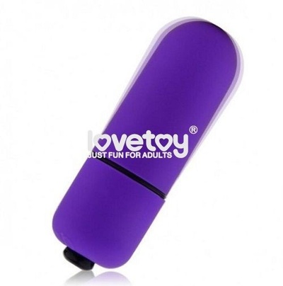 Фиолетовая вибропуля X-Basic Bullet Mini 10 speeds - 5,9 см. LoveToy (фиолетовый) 
