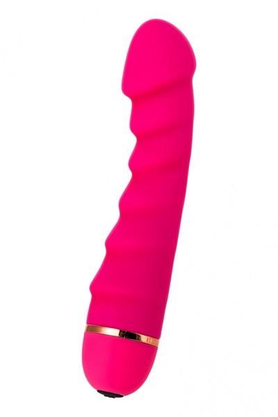 Розовый рельефный вибростимулятор точки G - 16 см. A-toys 