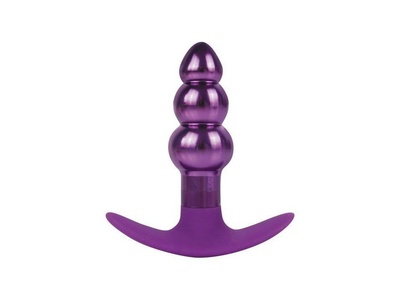 Анальная металлическая втулка фиолетового цвета - 9,6 см. Bior toys (фиолетовый) 