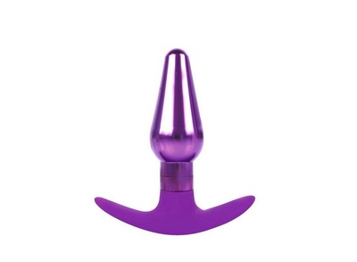 Анальная пробка-конус фиолетового цвета - 9,6 см. Bior toys (фиолетовый) 