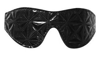 Чёрная маска на глаза с геометрическим узором Pyramid Eye Mask Erokay (черный) 