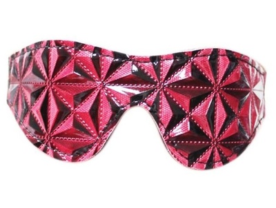 Красная маска на глаза с геометрическим узором Pyramid Eye Mask Erokay (красный) 