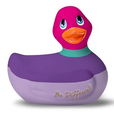Фиолетово-розовый вибратор-уточка I Rub My Duckie 2.0 Colors Big Teaze Toys (фиолетовый с розовым) 
