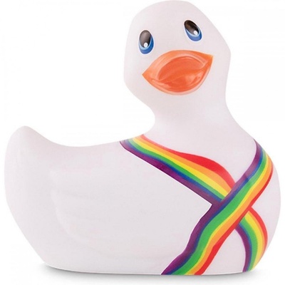 Белый вибратор-уточка I Rub My Duckie 2.0 Pride Big Teaze Toys 