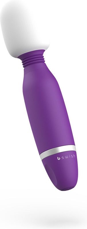 Фиолетовый жезловый вибростимулятор Bthrilled Classic - 20 см. B Swish 