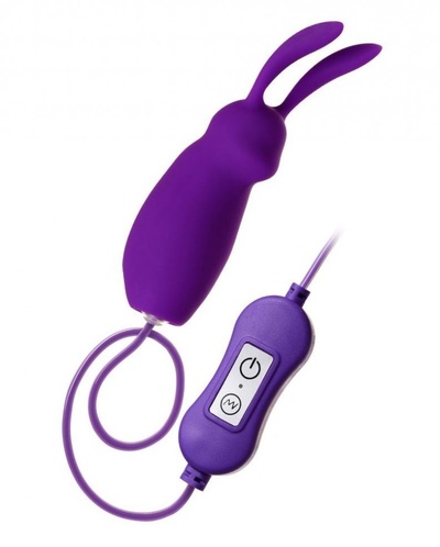 Фиолетовое виброяйцо с пультом управления A-Toys Bunny, работающее от USB (фиолетовый) 