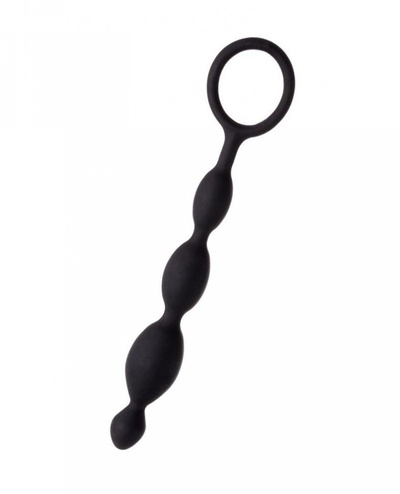 Анальная цепочка черного цвета A-toys - 19,5 см. (черный) 