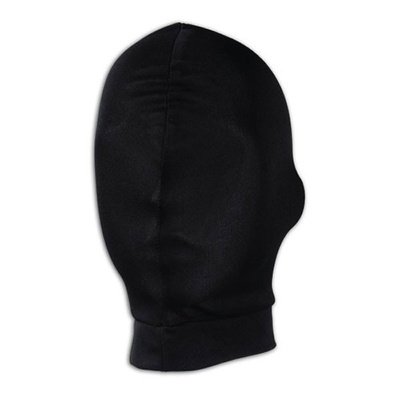 Черная глухая маска на голову Lux Fetish (черный) 