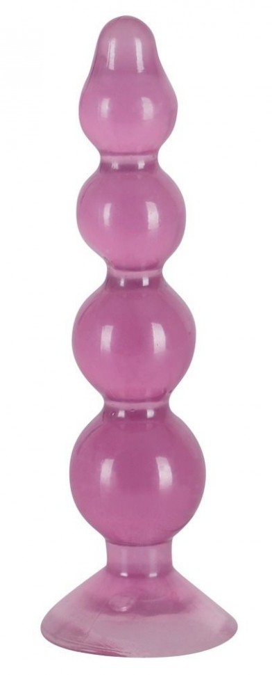 Фиолетовый анальный стимулятор-ёлочка Anal Beads - 13 см. Orion 