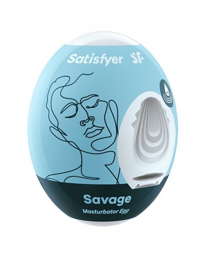 Мастурбатор-яйцо Satisfyer Savage Mini Masturbator (белый) 