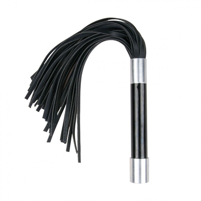 Черная плеть Easytoys Flogger With Metal Grip - 38 см. Easy toys (черный) 