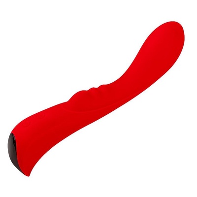 Красный вибромассажер 6" Silicone G-Spot Fun - 19,1 см. Erokay 
