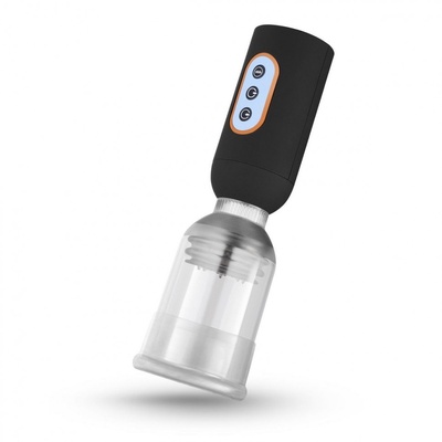 Мастурбатор-помпа с вибрацией CRUIZR Luxury Vibrating Penis Pump (черный) 