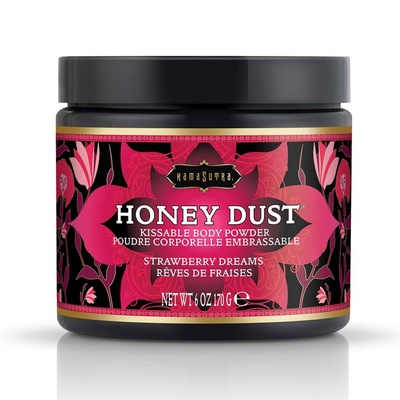 Пудра для тела Honey Dust Body Powder с ароматом клубники - 170 гр. Kama Sutra 