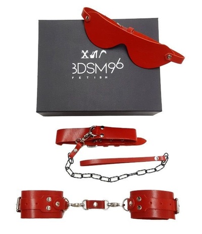 БДСМ-набор в красном цвете "Послушный муж" BDSM96 (красный) 