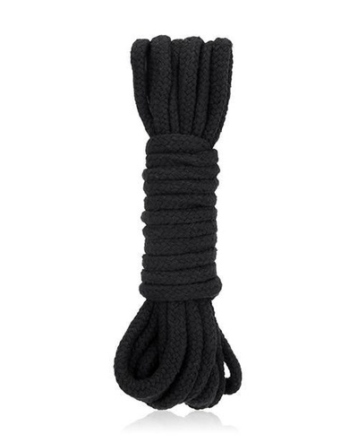 Черная хлопковая веревка для бондажа - 5 м. Lux Fetish (черный) 
