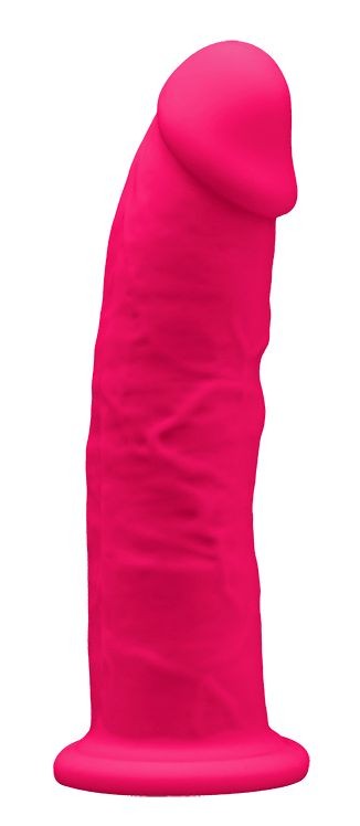 Ярко-розовый фаллоимитатор на присоске MODEL 2 - 15,5 см. Adrien Lastic 