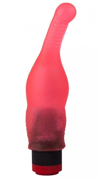 Гелевый розовый массажёр простаты - 18,8 см. LOVETOY (А-Полимер) 