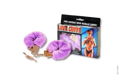 Меховые наручники FURRY FUN CUFFS PURPLE PLUSH Toy Joy (фиолетовый) 