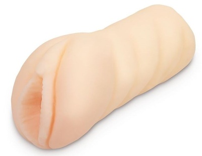 Нежный реалистичный мастурбатор-вагина с рельефной поверхностью Brazzers (телесный) 